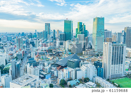 大都会の高層ビル群の写真素材