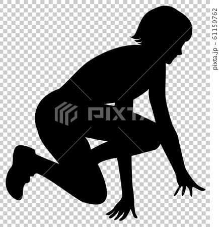オリンピック競技 陸上女子スタート 02のイラスト素材 61159762 Pixta