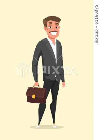 Businessman with briefcase vector illustration 61160375