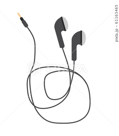 Headphones flat vector illustration 61163465