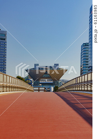 東京ビッグサイト 東京国際展示場 東京 都市風景 日本 【被写体の敷地外から望遠レンズで外観を撮影】 東京ビッグサイト 東京国際展示場 東京 都市風景 日本 【被写体の敷地外から望遠レンズで外観を撮影】 61163985