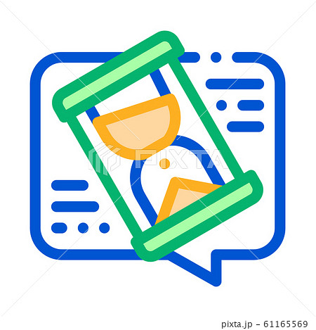 Lengthy Negotiations Icon Vector Outline Illustration 61165569