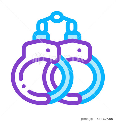 Handcuffs Law And Judgement Icon Vector Illustration Handcuffs Law And Judgement Icon Vector Illustration 61167500