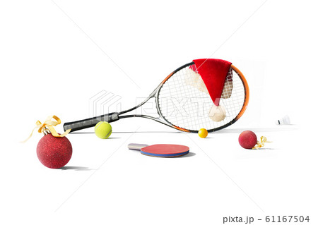 Happy New Year tennis equipment 61167504