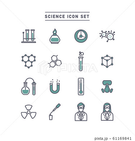 Science Icon Setのイラスト素材