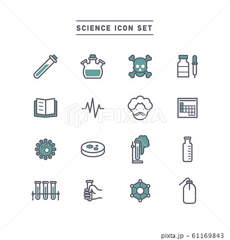 SCIENCE ICON SET 61169843