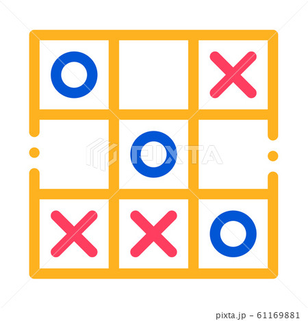 Kids Game Noughts And Crosses Vector Sign Icon Kids Game Noughts And Crosses Vector Sign Icon 61169881