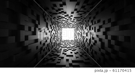 Abstract Light At The End Of The Tunnel のイラスト素材