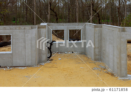 Building under construction in the cement Building under construction in the cement 61171858