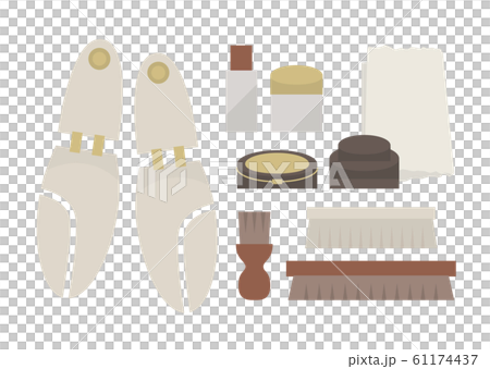 Vector shoe care set shoe shine 61174437