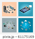 Collection group of technologies isometric. 61175169