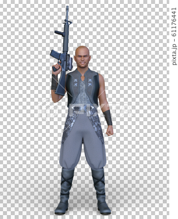 Machine gun and men 61176441