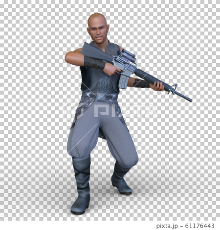 Machine gun and men 61176443