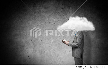 Cloud headed businessman Cloud headed businessman 61180637