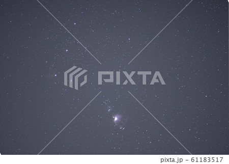 オリオン座三ツ星付近 61183517