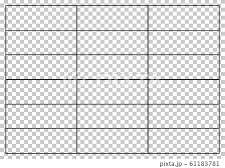 透明文字盤 枠 横3×縦6 透明文字盤 枠 横3×縦6 61183781