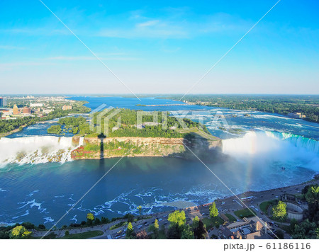 スカイロン・タワーより眺めるナイアガラフォールズ ナイアガラの滝 / Niagara Falls 61186116