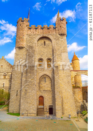 Gravensteen castle in Ghent, Belgium 61187113