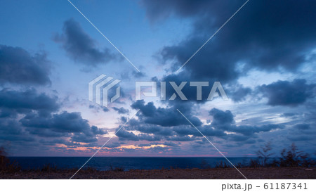 Beautiful cloudscape over Black sea Beautiful cloudscape over Black sea 61187341