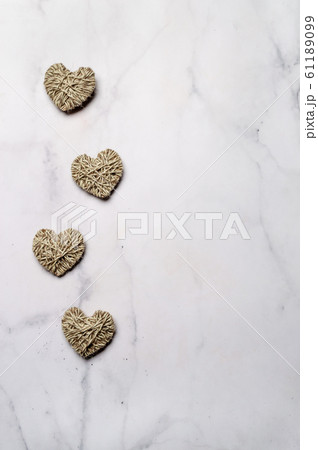 Zero waste Valentine's Day concept, copy space 61189099