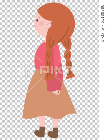 長袖を着た女の子 61189986