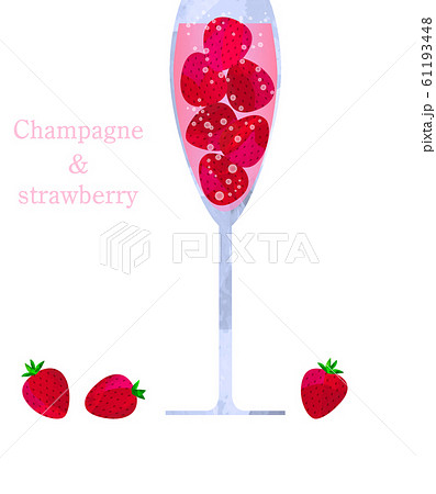 イラスト_ベクター_苺_ストロベリー_シャンパン_ソーダ_炭酸_春_イベント_カクテル_ジュース イラスト_ベクター_苺_ストロベリー_シャンパン_ソーダ_炭酸_春_イベント_カクテル_ジュース 61193448