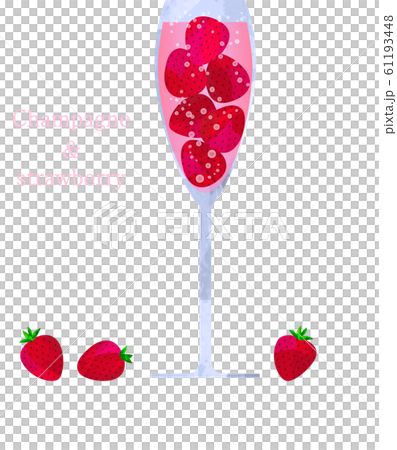 イラスト_ベクター_苺_ストロベリー_シャンパン_ソーダ_炭酸_春_イベント_カクテル_ジュース イラスト_ベクター_苺_ストロベリー_シャンパン_ソーダ_炭酸_春_イベント_カクテル_ジュース 61193448