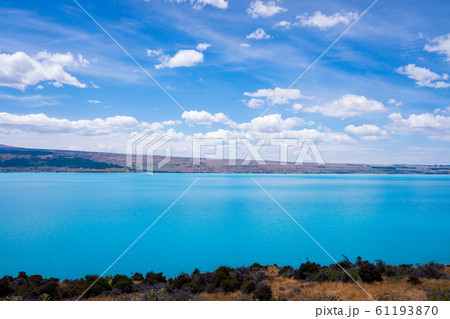 プカキ湖 Lake Pukakiの写真素材