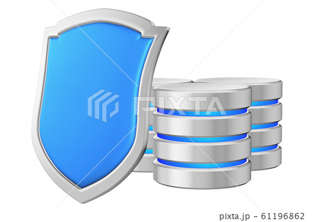 Databases group behind blue metal shield on left Databases group behind blue metal shield on left 61196862