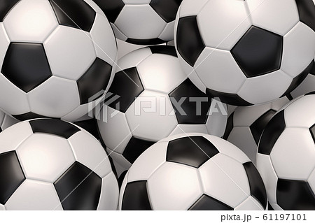 Soccer balls background Soccer balls background 61197101