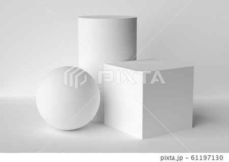 Abstract geometric figures still life. 61197130