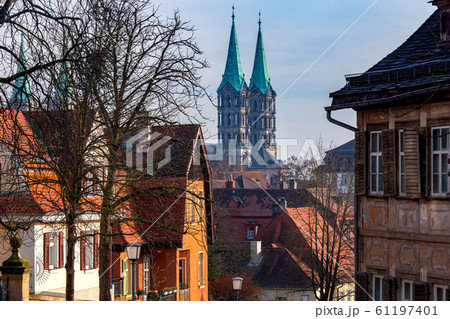 Bamberg. Old city street. Bamberg. Old city street. 61197401