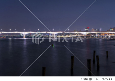 元暁大橋 龍山区 夜景 61197533