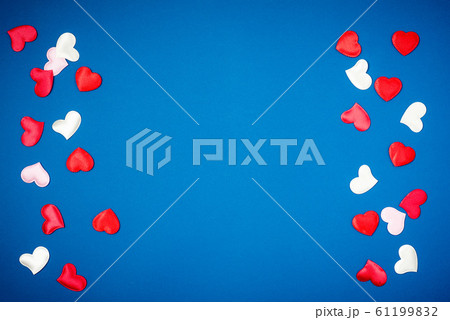 Greeting card with red hearts for Valentine's Day 2020. Greeting card with red hearts for Valentine's Day 2020. 61199832