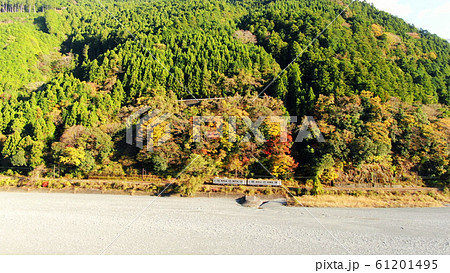 大井川鐵道と紅葉 大井川鐵道と紅葉 61201495