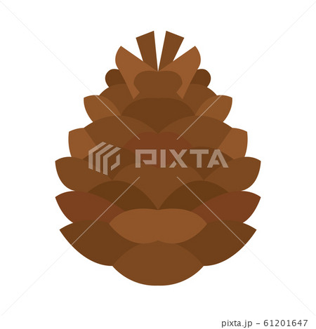 Isolated pine cone icon Isolated pine cone icon 61201647