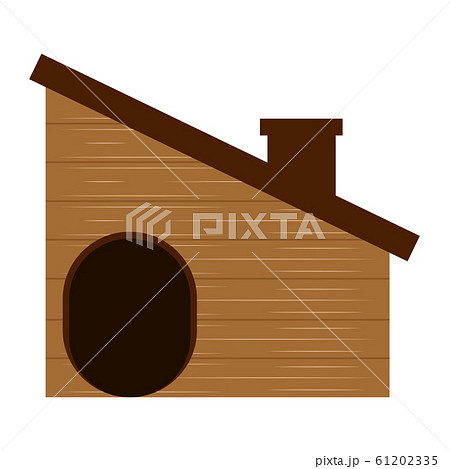Isolated dog house. Pet house 61202335