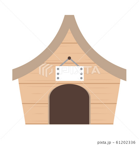 Isolated dog house. Pet house 61202336