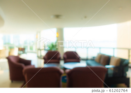 Abstract blur hotel lobby interior room 61202764