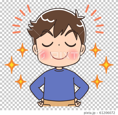 男の子 子ども イラスト キッズ 小学生 61206072