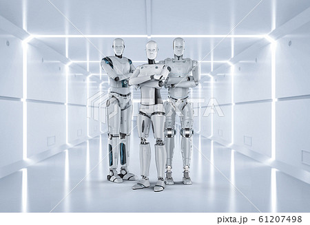 Group of cyborgs 61207498