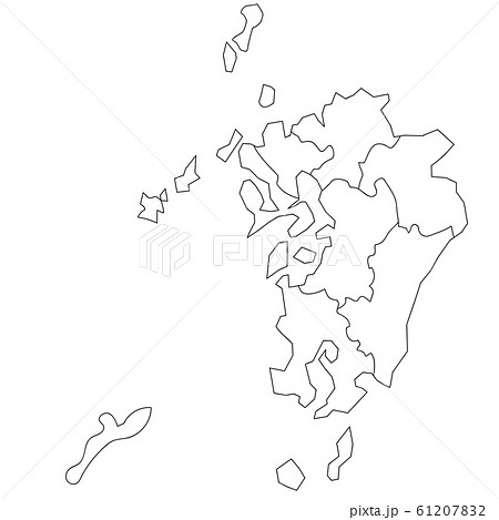 人気ダウンロード 白地図九州 無料の花の画像