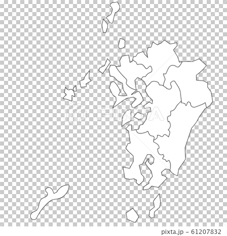 九州 白地図 フリー 九州 地図 白地図 フリー