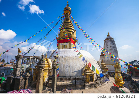 Swayambhunath, monkey temple in kathmandu, nepal 61209221