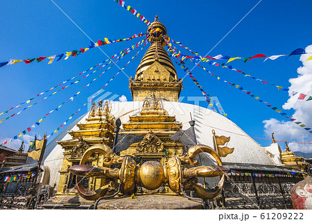 Swayambhunath, monkey temple in kathmandu, nepal 61209222