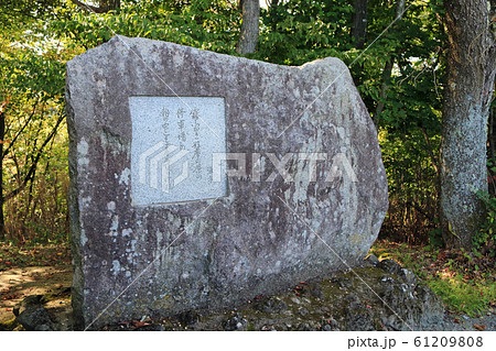 夜更森緑地、山頂の啄木歌碑 61209808