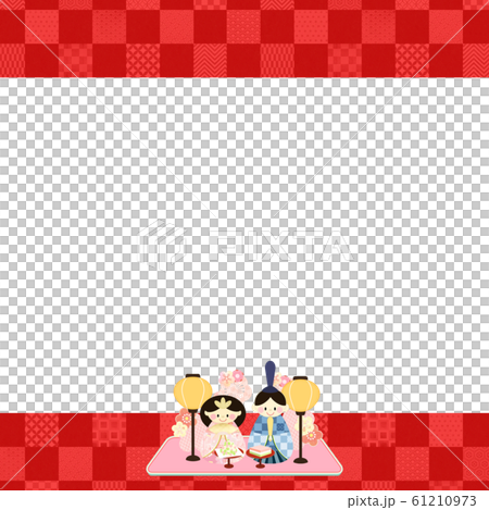 背景-和-和風-和柄-ひな祭り-ひな人形 背景-和-和風-和柄-ひな祭り-ひな人形 61210973