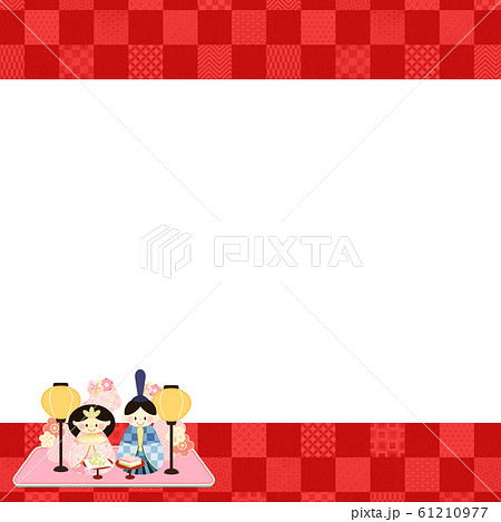 背景-和-和風-和柄-ひな祭り-ひな人形 背景-和-和風-和柄-ひな祭り-ひな人形 61210977