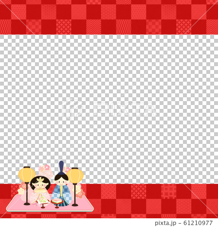 背景-和-和風-和柄-ひな祭り-ひな人形 背景-和-和風-和柄-ひな祭り-ひな人形 61210977