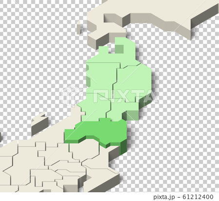 日本地図 東北地方 福島県のイラスト素材 61212400 Pixta